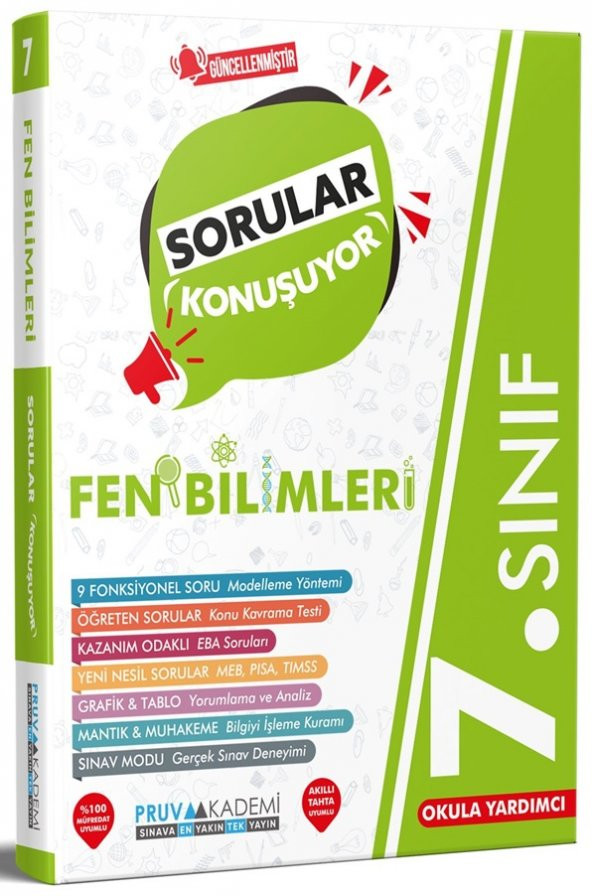 Pruva Akademi 7. Sınıf Fen Bilimleri Sorular Konuşuyor 2023 ürün görseli 1