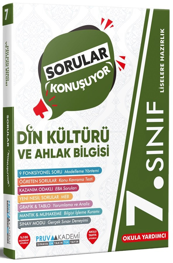 Pruva Akademi 7. Sınıf Din Kültürü Sorular Konuşuyor 2023 ürün görseli 1