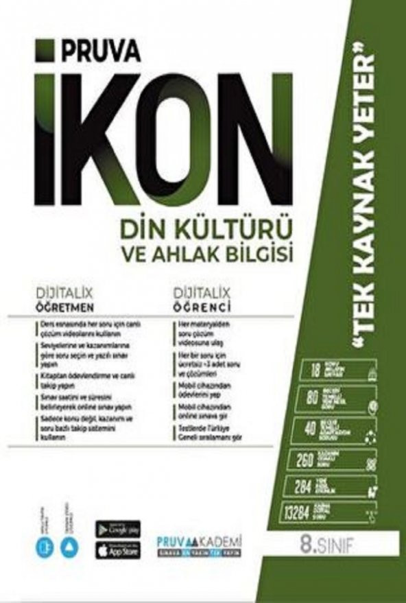 Pruva Akademi 8. Sınıf Din Kültürü İkon Akıllı Defter 2023 ürün görseli 1