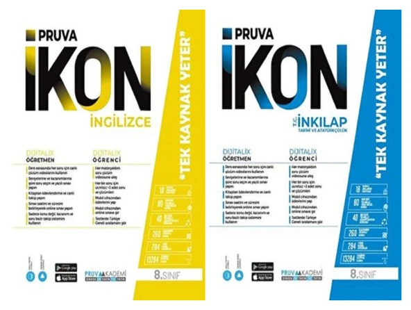 Pruva Akademi 8. Sınıf İngilizce + İnkılap Tarihi Defter Seti 2 Kitap ürün görseli 1