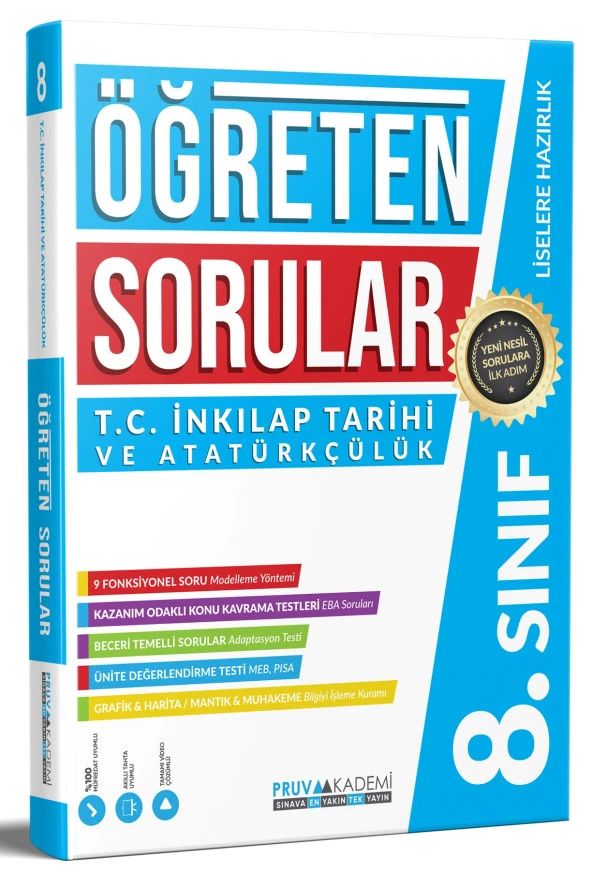 Pruva Akademi 8. Sınıf Matematik Öğreten Sorular 2023 ürün görseli 1