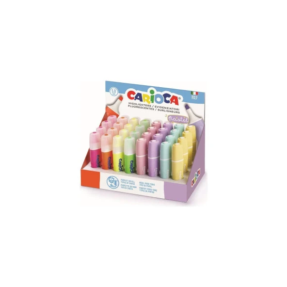 Carioca Fosforlu ve Pastel Işaretleme Kalemi 8 Renk 32'li Stand ürün görseli 1