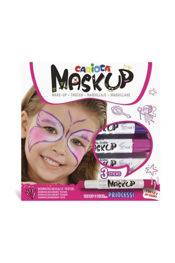Carioca Mask Up Yüz Boyasi Prenses 6 Gram 3 Renk ürün görseli 1