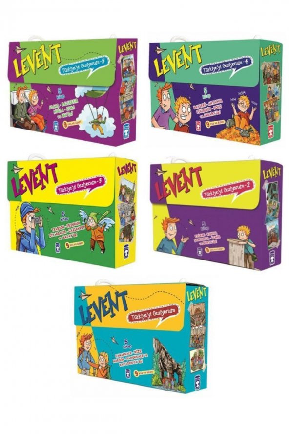 Levent Türkiyeyi Geziyorum Tam Set 5 Kutu 25 Kitap ürün görseli 1