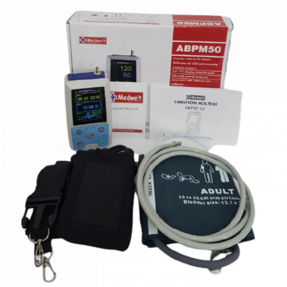 TANSİYON HOLTER CİHAZI YAZILIM DAHİL MEDWELT ABPM50 TANSİYON HOLTER CİHAZI ürün görseli 1
