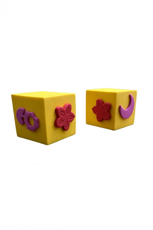 Emach Dizayn Baskı Küp 5X5 cm 2 Adet - Resim 2