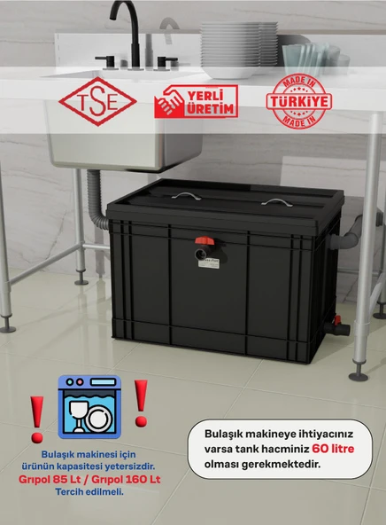 GRIPOL Yağ Ayırıcı / Tutucu 150 Lt Lamella Seperatör Teknolojisi ürün görseli 1