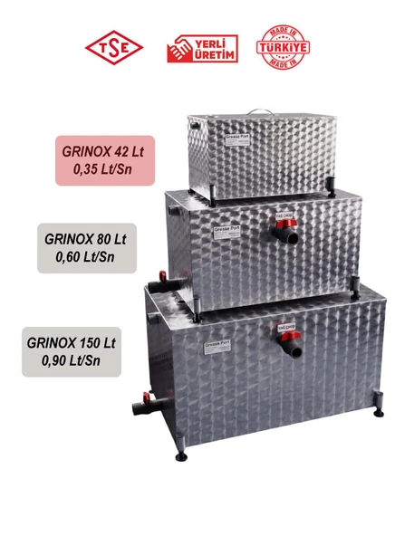 GRINOX 42 Lt Paslanmaz Yağ Ayırıcı Lamella Seperatör Teknolojisi ürün görseli 1