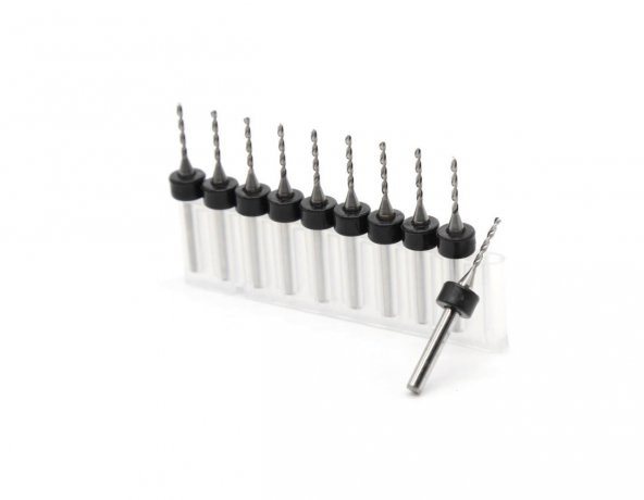 PCB MİKRO MİNİ KARBÜR MATKAP UCU HSS 10lu 0.7mm ürün görseli 1