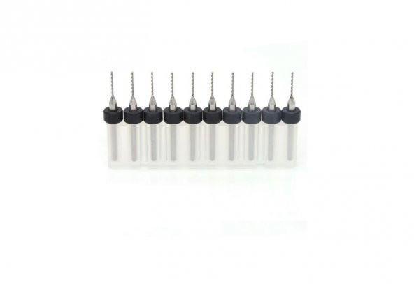 PCB MİKRO MİNİ KARBÜR MATKAP UCU HSS 10lu 0.7mm - Resim 3