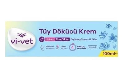 ViVet Tüy Dökücü Krem 100ML Unisex ürün görseli 1