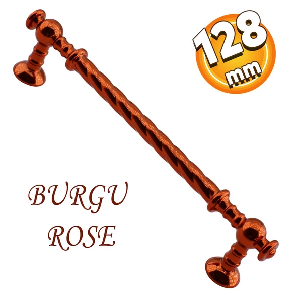 Burgu Mobilya Mutfak Dolabı Çekmece Dolap Kulpu Kulpları Kulbu Rose (128 MM-12.8 CM) Metal Kulp ürün görseli 1