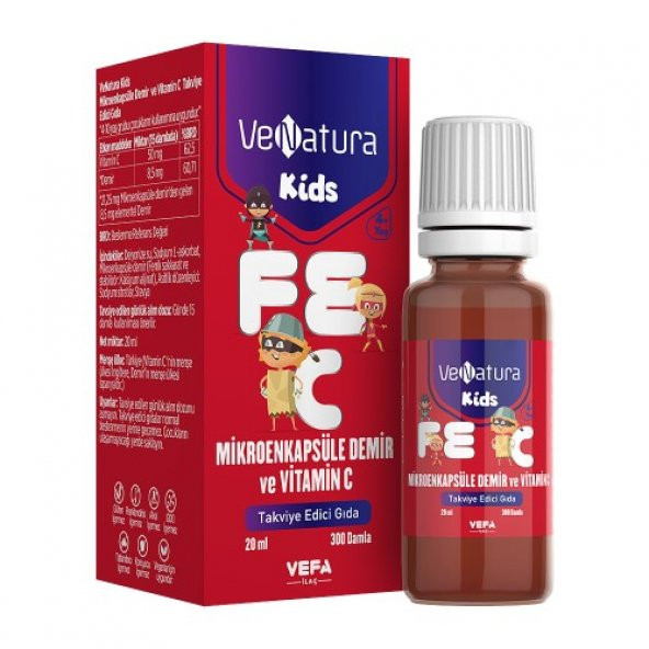 Venatura Kids Mikroenkapsüle Demir Ve Vitamin C ürün görseli 1