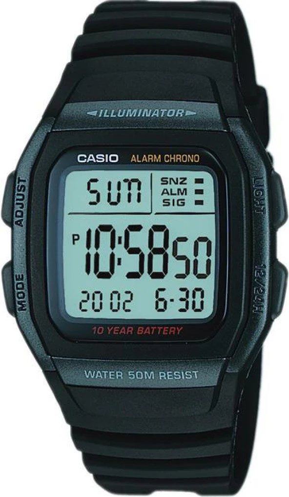 CASIO W-96H-1BVDF DİJİTAL ERKEK KOL SAATİ ürün görseli 1