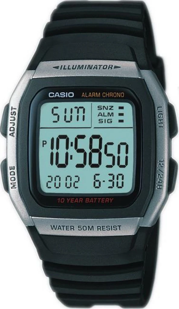 CASIO W-96H-1AVDF DİJİTAL ERKEK KOL SAATİ ürün görseli 1