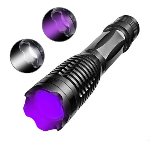 Valkyrie Çift Işık Dual UV Mor Işık ve XML-T6 2000 Lümens El Feneri ürün görseli 1
