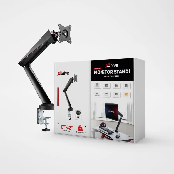 xDrive Tekli Monitör Tutucu MNT-39/C012 - Monitör Standı - Monitör Aparatı ürün görseli 1