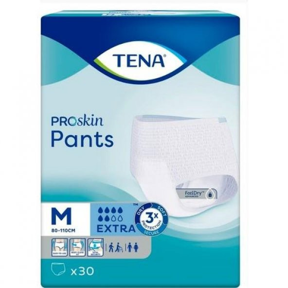 Tena Proskin Pants Ekstra 6 damla Emici Külot Orta Boy Medium 30lu paket ürün görseli 1