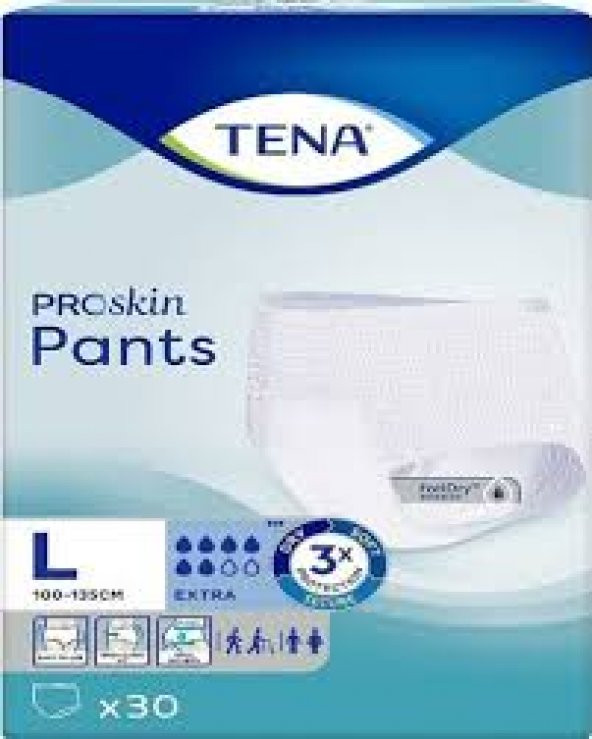 Tena Proskin Pants Ekstra 6 damla Emici Külot Büyük Boy Large 30lu paket ürün görseli 1