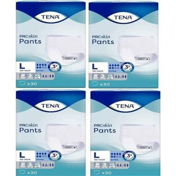 Tena Proskin Pants Ekstra 6 damla Emici Külot Büyük Boy Large 30lu 4 paket / 120 adet ürün görseli 1