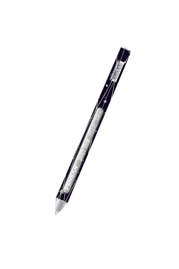 Jel Kalem Gümüş 1.0 mm 1 Adet Gümüş Renk Jel Kalem Silver Gri Mürekkepli Gel Kalem Zarf Davetiye Kalemi ürün görseli 1