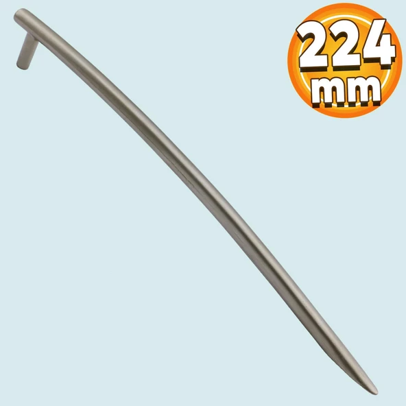 Mobilya Mutfak Dolabı Çekmece Dolap Kapak Kulpu Kulpları Kulbu Saten (224 MM-22.4 CM) Metal Kulp ürün görseli 1