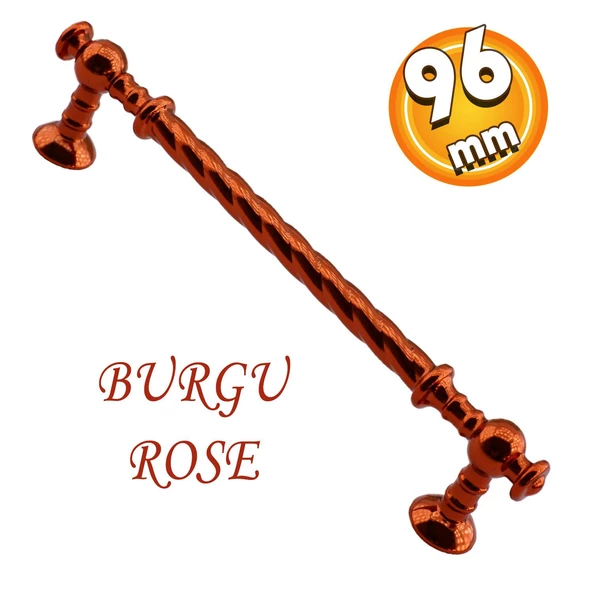 Burgu Mobilya Mutfak Dolabı Çekmece Dolap Kapak Kulpu Kulpları Kulbu Rose (96 MM-9.6 CM) Metal Kulp ürün görseli 1