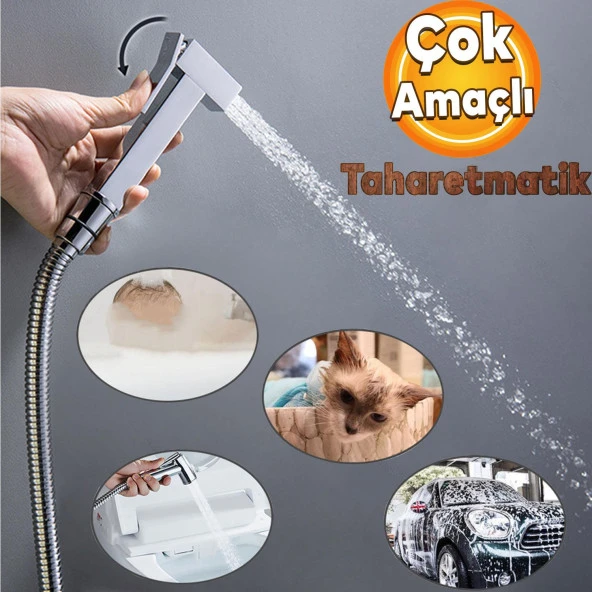 Ara Musluk Filtreli Metal Lüks Tuvalet WC Banyo Klozet Bide Taharet Musluğu Bebek Hayvan Araba Yıkama Musluğu ürün görseli 1