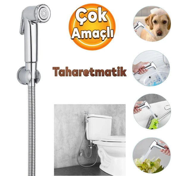 Ara Musluk Filtreli Tuvalet WC Banyo Klozet Bide Taharet Musluğu Bebek Hayvan Araba Yıkama Musluğu ürün görseli 1