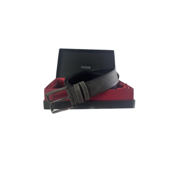 Fossil Gri Hakiki Deri Spor Erkek Kemeri 4cm-130 ürün görseli 1