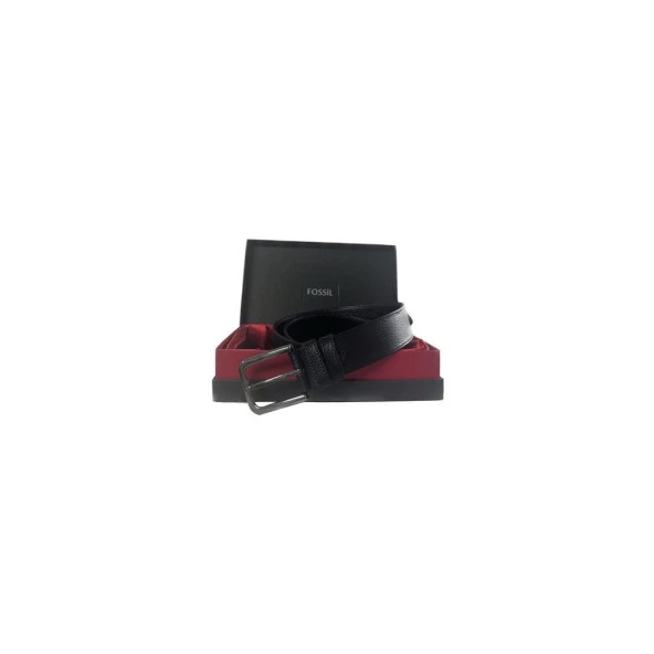 Fossil Siyah Hakiki Deri Spor Erkek Kemeri 4cm-125 ürün görseli 1