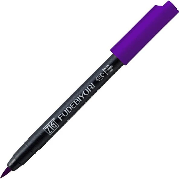 Zig Fudebiyori Brush Pen Fırça Uçlu Kalem 84 DEEP VIOLET ürün görseli 1