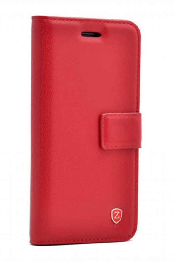 Xiaomi Redmi Note 11E Cüzdanlı Standlı Kapaklı Kılıf Kırmızı ürün görseli 1