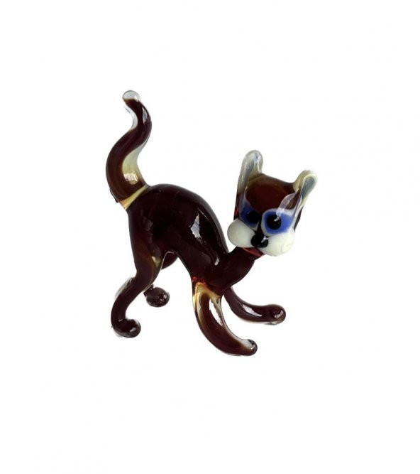 El Yapımı Murano Cam Kedi Biblo A25-03 ürün görseli 1