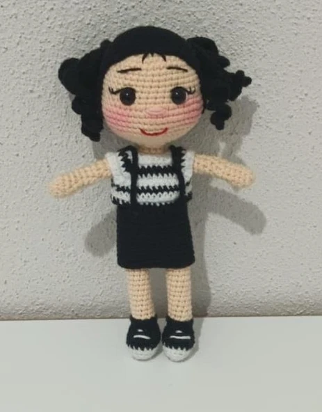 Minyatür Adisa Bebek Amigurumi Organik Oyuncak ürün görseli 1