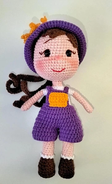 Minyatür Nelly Bebek Amigurumi Organik Oyuncak ürün görseli 1