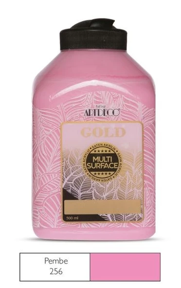 Artdeco Gold Multi Surface Akrilik Boya 500 ml. 256 PEMBE ürün görseli 1