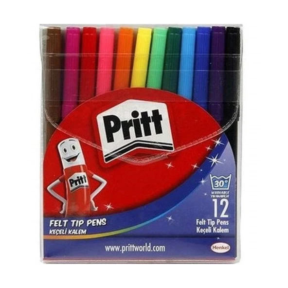 Pritt Keçeli Kalem 12 Renk ürün görseli 1