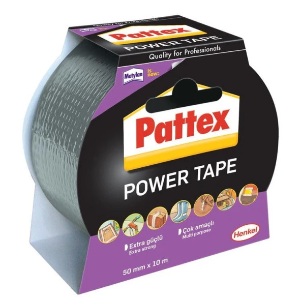 Pattex Power Tape Gri 50mm x 10mt ürün görseli 1