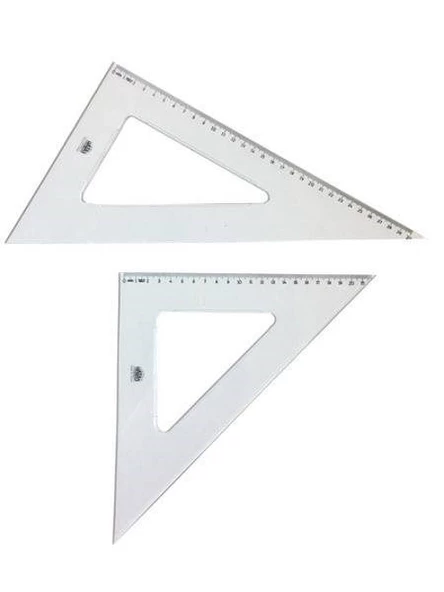 Hatas Teknik Okul Öğrenci Gönye Seti 32 cm 30-60-90 ve 45-45-90 ürün görseli 1