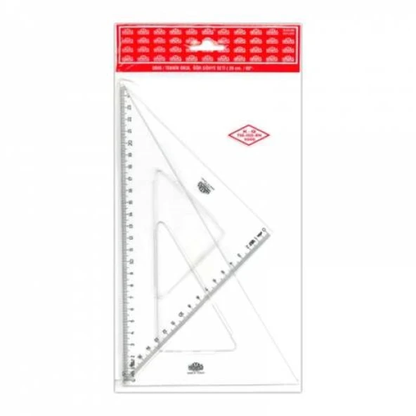 Hatas Teknik Okul Öğrenci Gönye Seti 26 cm 30-60-90 ve 45-45-90 ürün görseli 1