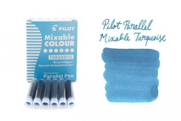 Pilot Parallel Pen Orjinal Kartuş Açık Mavi 6 Adet ürün görseli 1