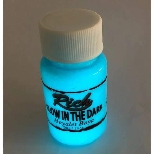 Rich Karanlıkta Parlayan (Glow In The Dark) Hayalet Boya MAVİ ürün görseli 1