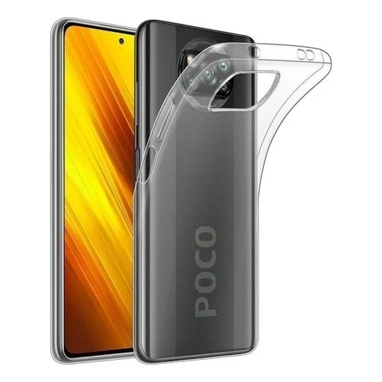 Pocophone X3 2.0 MM Korumalı Şeffaf Silikon Kılıf ürün görseli 1