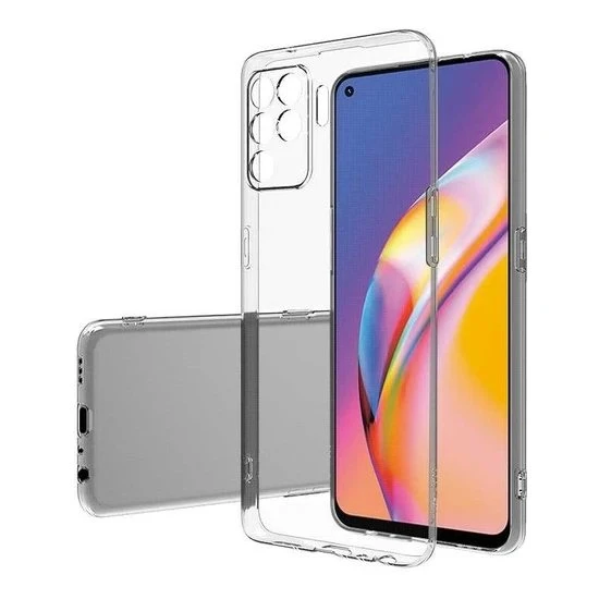 Oppo Reno 5 Lite 2.0 MM Korumalı Şeffaf Silikon Kılıf ürün görseli 1