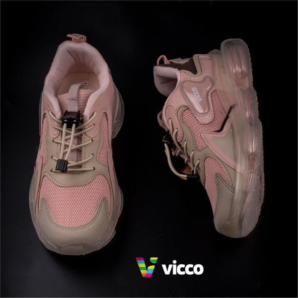 Vicco Pembe Mask Rahat Unisex Çocuk Sneaker - Resim 5