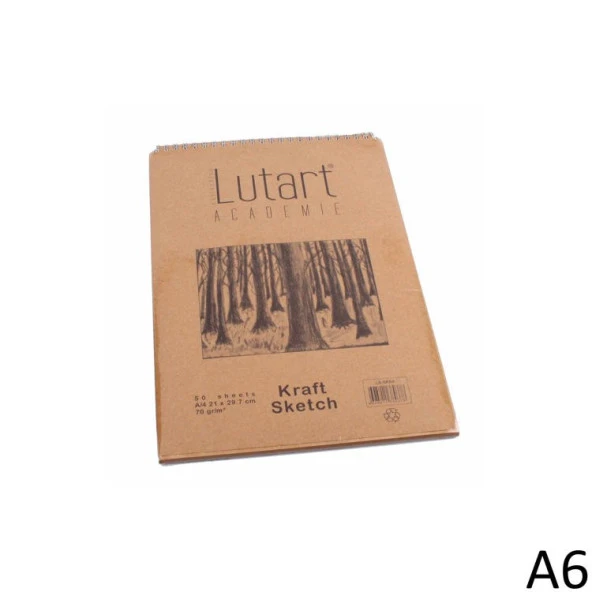 Lutart Kraft Sketch Blok 70 gr. 50 Sayfa A6 ürün görseli 1