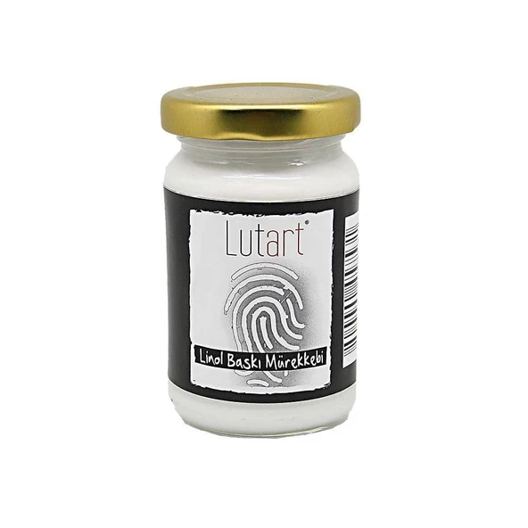 Lutart Linol Baskı Mürekkebi 100 ml. BEYAZ ürün görseli 1