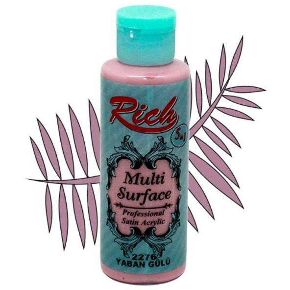 Rich Multi Surface Her Yüzey İçin Akrilik Boya 120 cc. 2276 YABAN GÜLÜ ürün görseli 1
