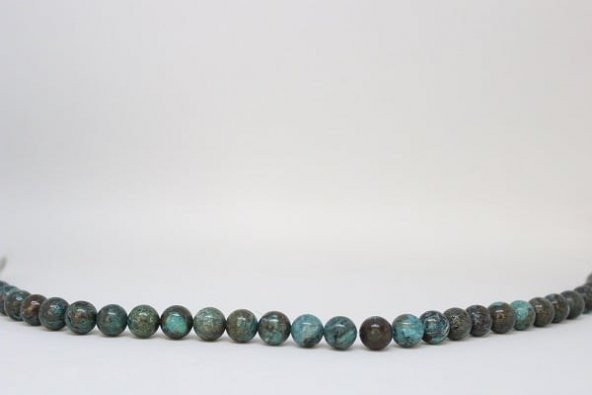Krizokol Taşı YARIM Dizi 10mm (Boyalıdır) (18cm uzunluğundadır) ürün görseli 1